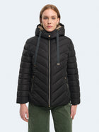 Piumino avvitato con pelliccia