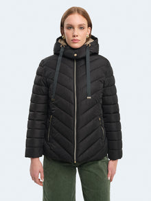 Piumino avvitato con pelliccia