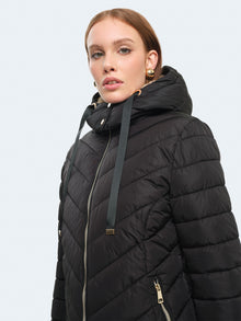 Piumino avvitato con pelliccia