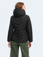 Piumino avvitato con pelliccia