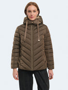 Piumino avvitato con pelliccia