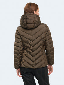 Piumino avvitato con pelliccia