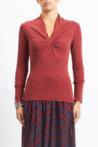 Maglia con scollo a V stretch