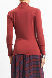 Maglia con scollo a V stretch