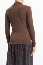 Maglia con scollo a V stretch