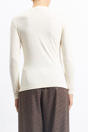 Maglia con scollo a V stretch