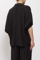 Camicia oversize con bottoni gioiello