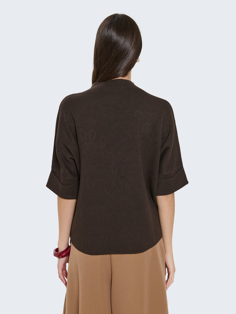 Maglia a maniche corte con ricamo