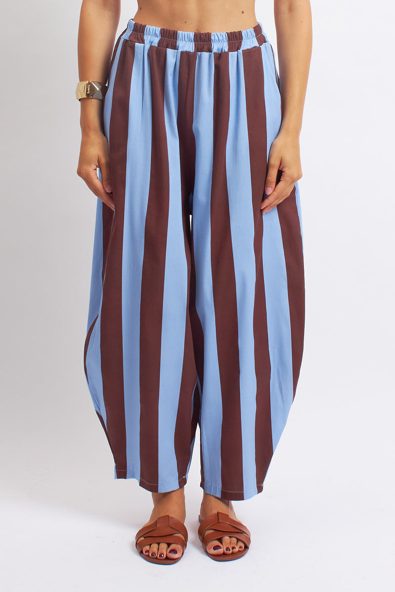 Pantalone Barrel a righe