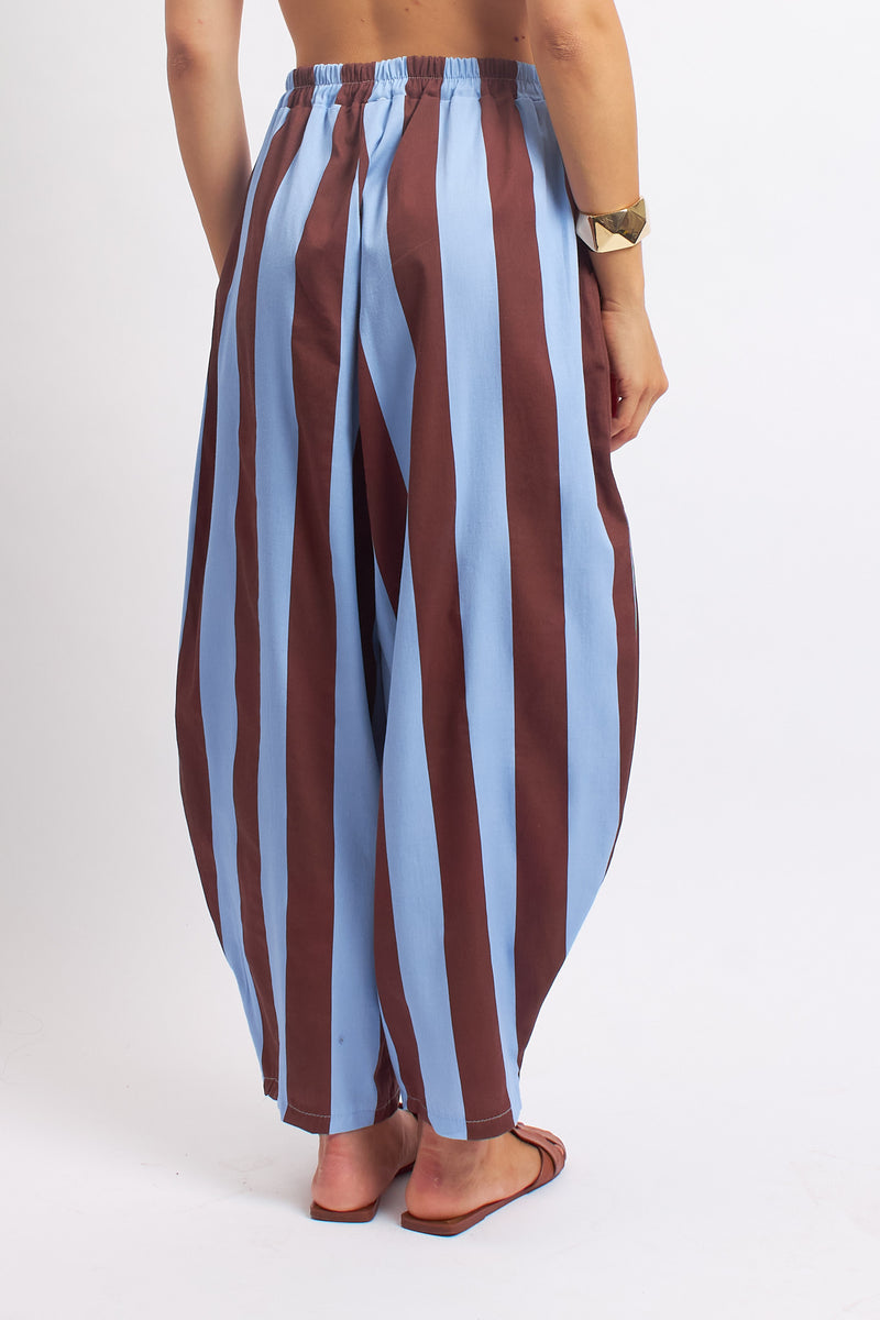 Pantalone Barrel a righe