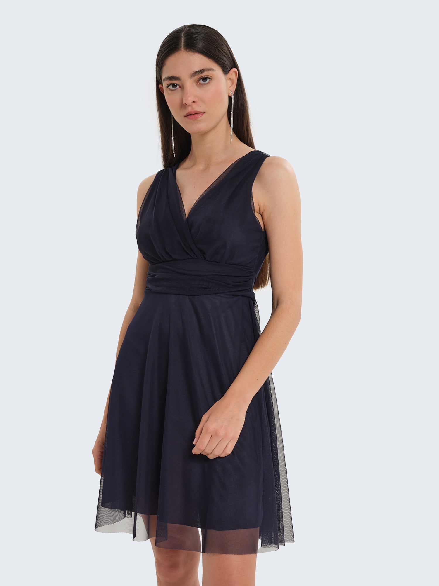 Abito corto in tulle