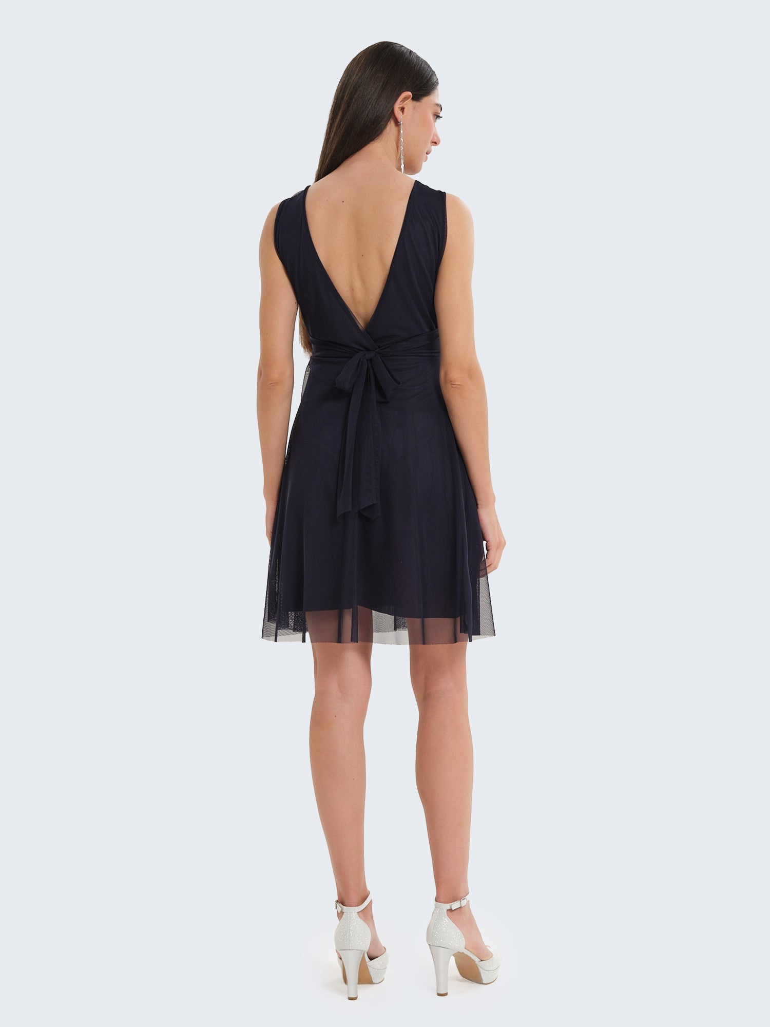 Abito corto in tulle