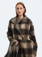 Cappotto lungo in lanacotta con sciarpa