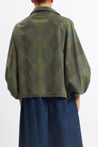Camicia in cotone con manica a palloncino