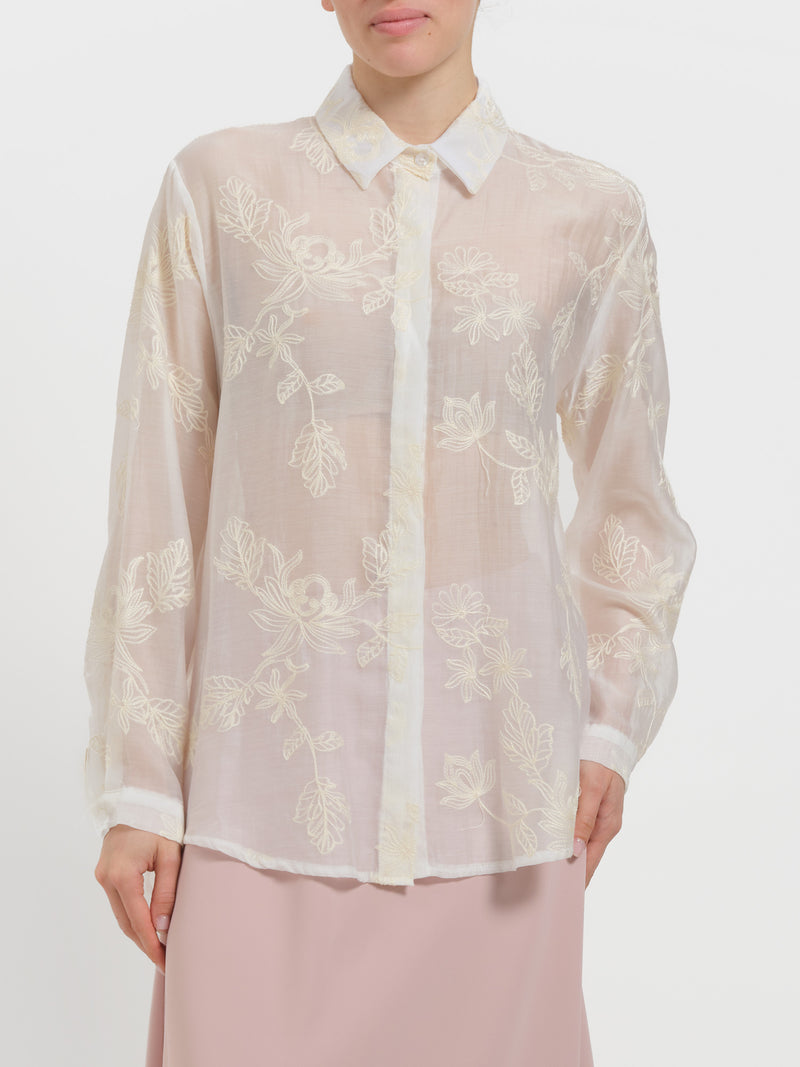 Camicia ricamata