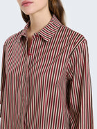 Camicia in cotone a righe