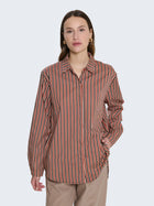 Camicia in cotone a righe