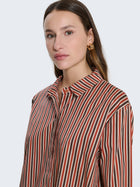 Camicia in cotone a righe