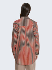 Camicia in cotone a righe