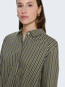 Camicia in cotone a righe