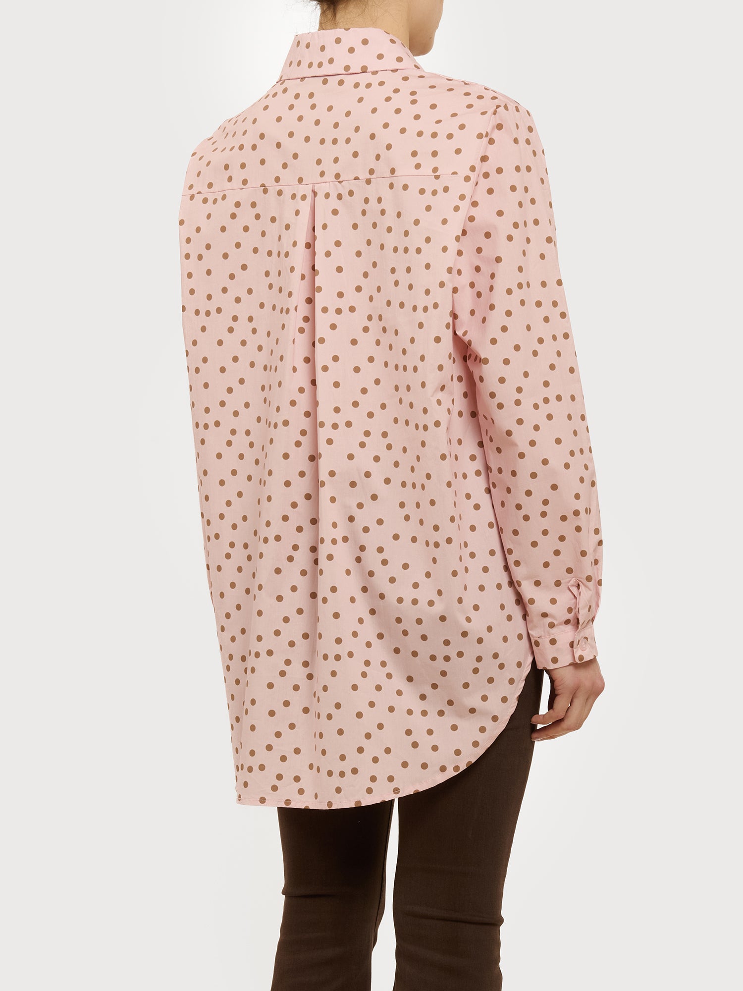 Camicia in cotone con pois