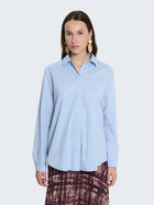 Camicia in cotone tinta unita