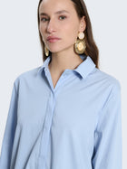 Camicia in cotone tinta unita