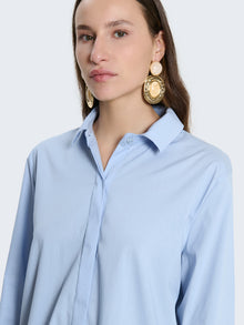 Camicia in cotone tinta unita