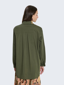 Camicia in cotone tinta unita