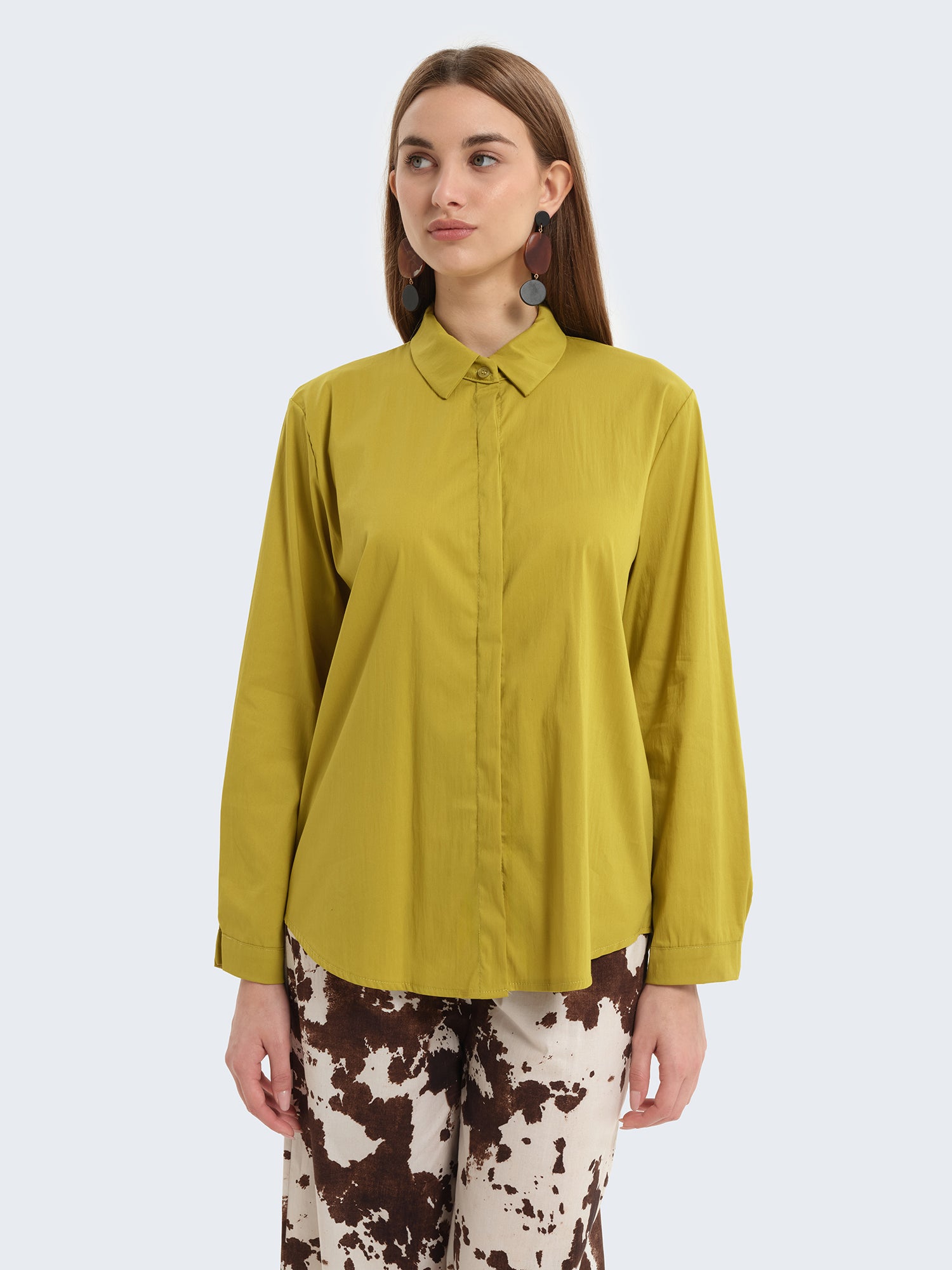 Camicia popeline tinta unita