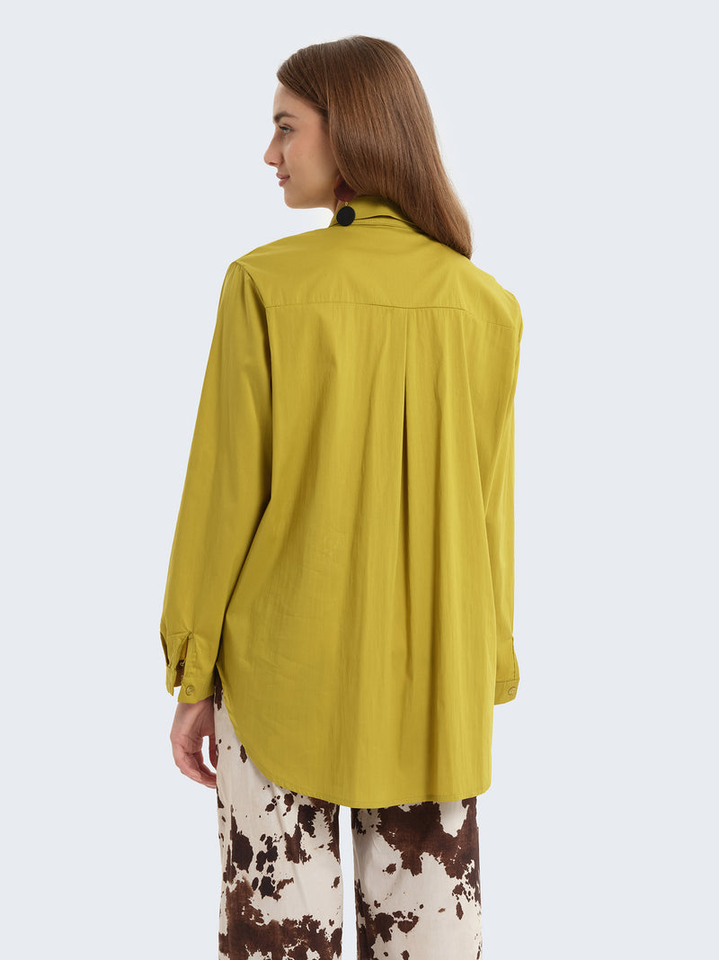 Camicia Popeline Tinta Unita
