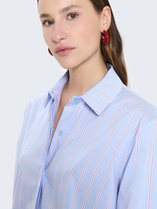 Camicia in cotone a righe