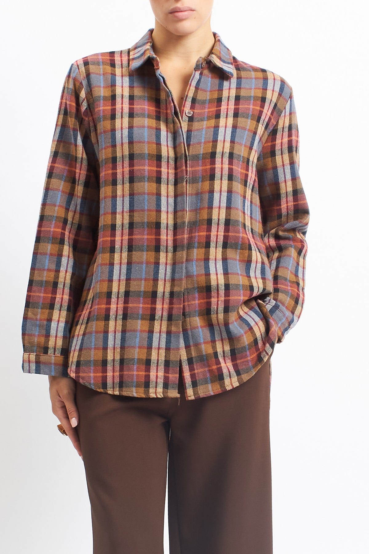 Camicia con fantasia a quadri