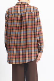 Camicia con fantasia a quadri