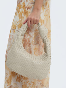 Borsa in ecopelle intrecciata