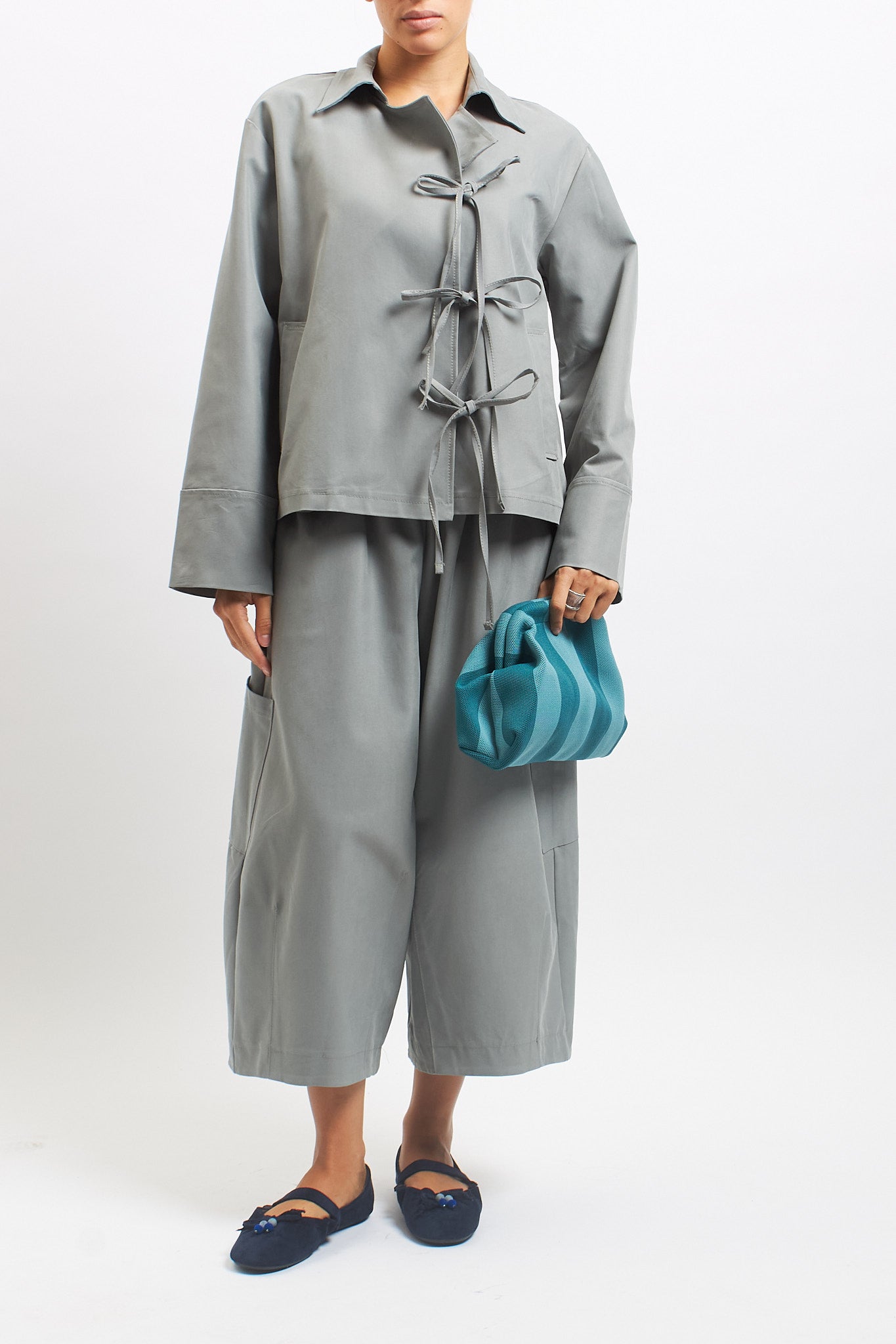 Giacca in stile kimono con fiocchi