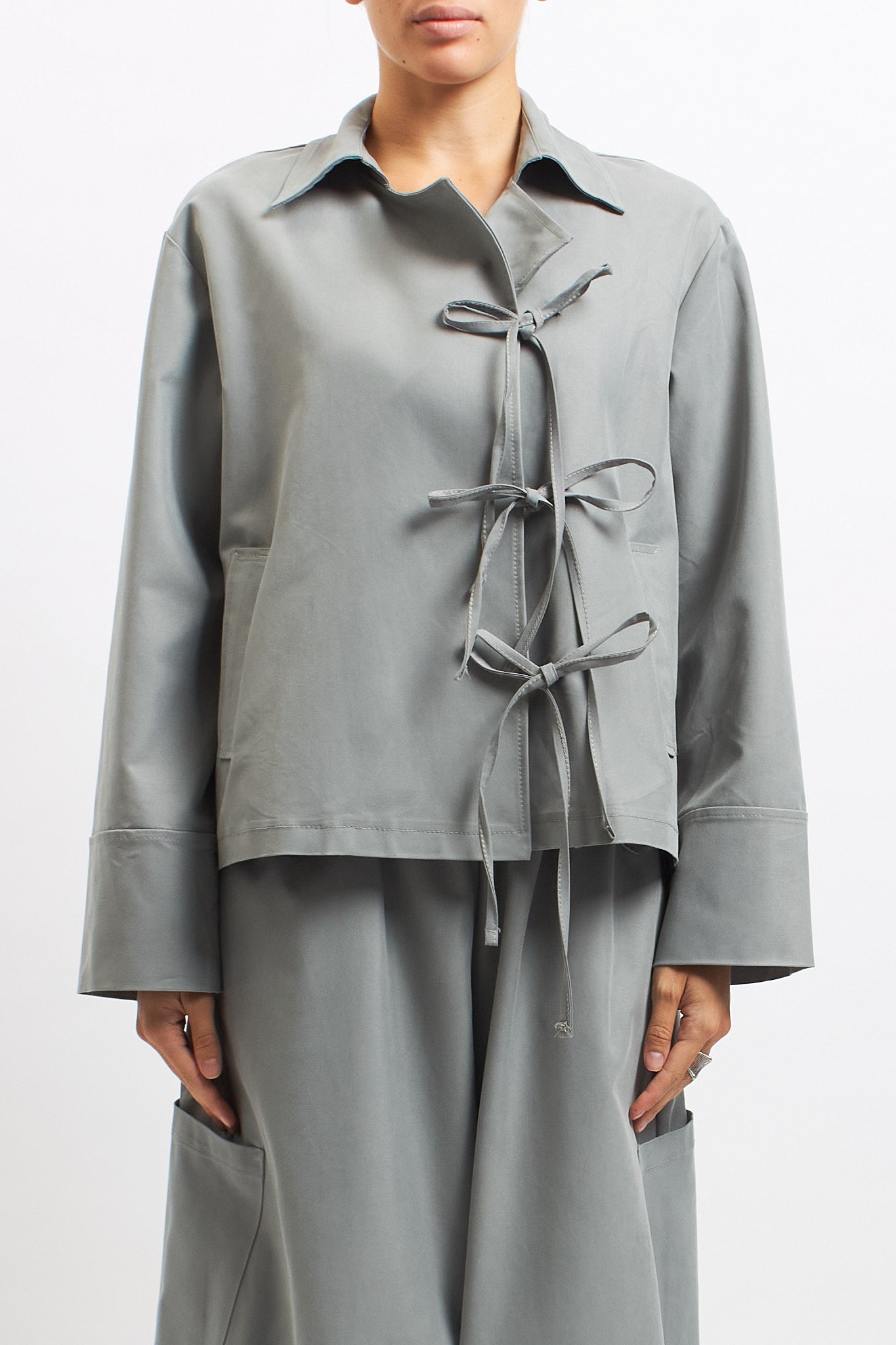 Giacca in stile kimono con fiocchi