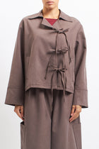 Giacca in stile kimono con fiocchi