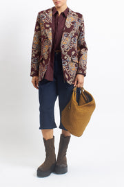 Blazer lungo Jaquard