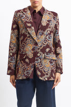 Blazer lungo Jaquard
