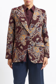Blazer lungo Jaquard