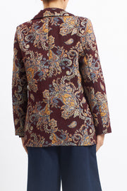 Blazer lungo Jaquard
