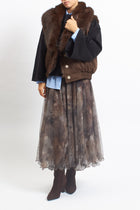 Gilet con pelliccia double face