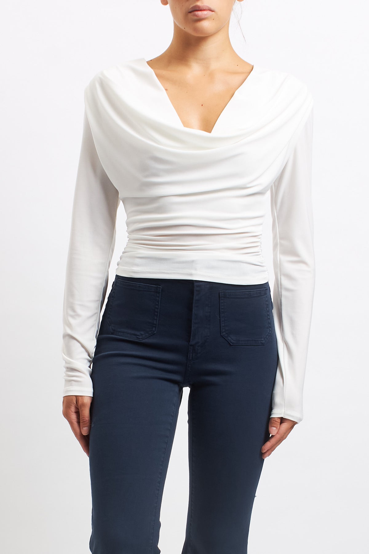 Top con drappeggio
