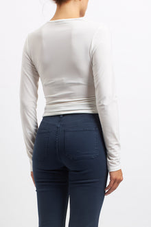 Top con drappeggio