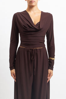 Top con drappeggio