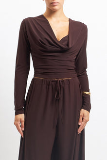 Top con drappeggio