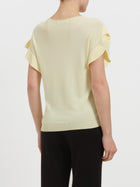 Maglia a maniche corte con volant