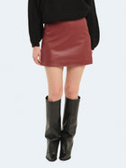 Minigonna in ecopelle