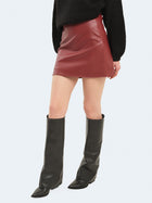 Minigonna in ecopelle